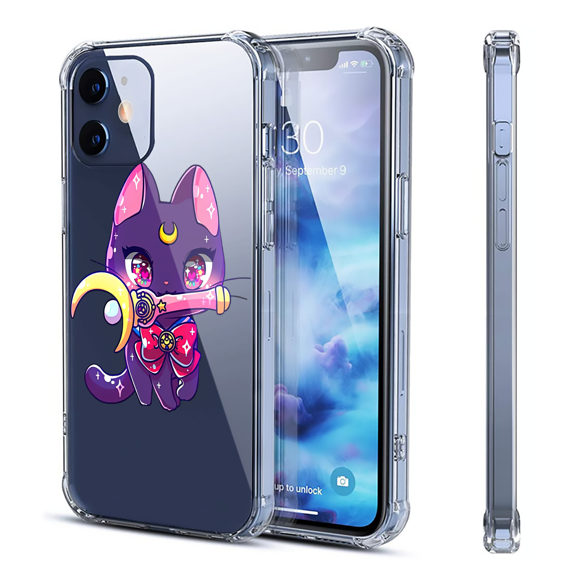 （画像用） 美少女戦士セーラームーン Sailor Moon 【iPhone 12シリーズ対応】透明スマホケース（クリアソフトケース）